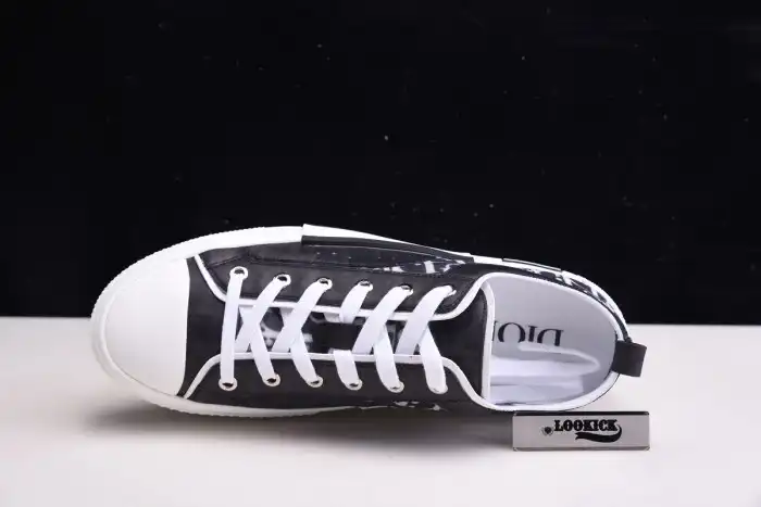 Reps BK DR B23 Low Top Oblique Sneaker Black & White 0128