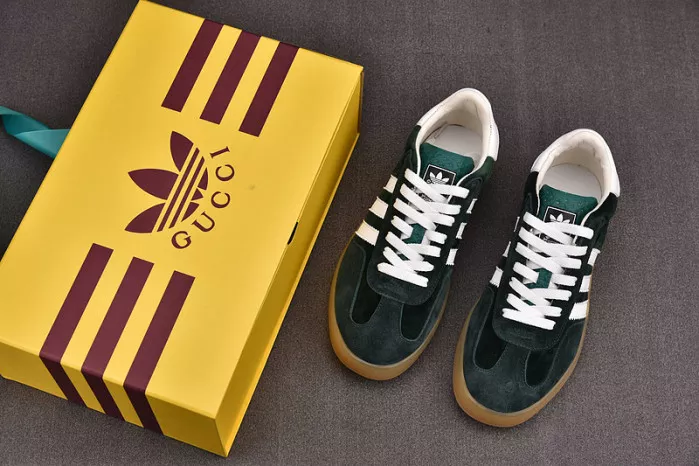 Cheap BK Adidas x Gucci Gazelle Sneaker Green 0113