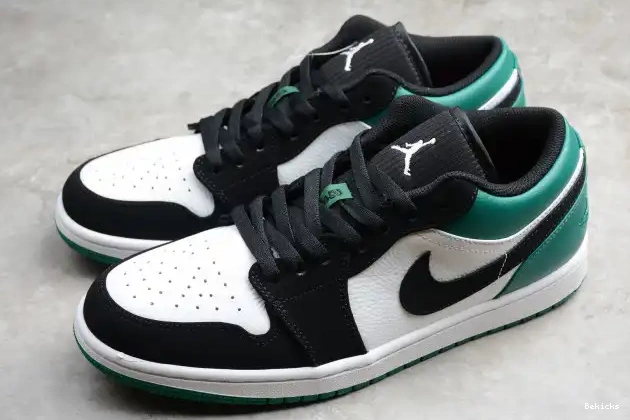 Rep BK Jordan Low Green White Air Mystic Black 553558-113 1 0211