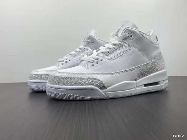 BK 3 Retro Jordan PS 'Triple Air White' 429487-111 0210