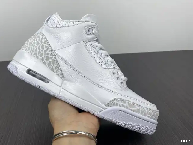 Reps BK 3 Retro Jordan PS 'Triple Air White' 429487-111 0210