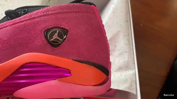 Rep BK (W) Low Jordan Retro 14 Shocking DH4121-600 Pink 0225