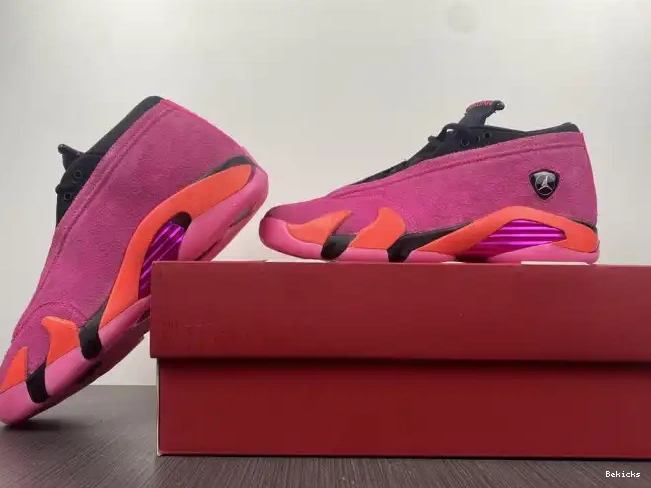 Rep BK (W) Low Jordan Retro 14 Shocking DH4121-600 Pink 0225