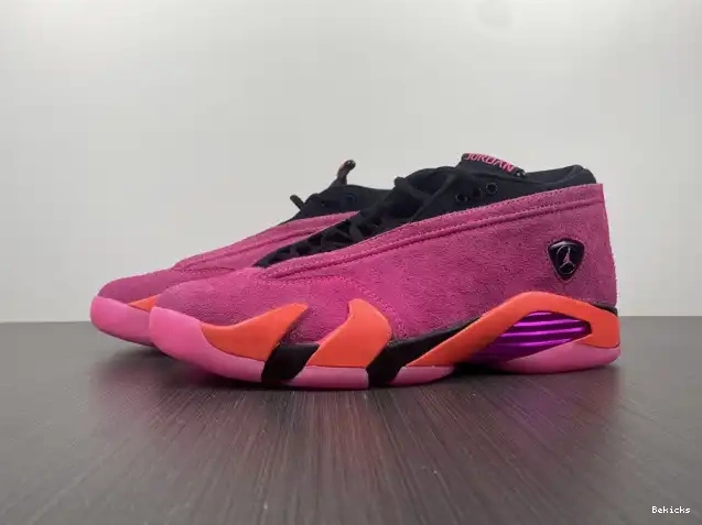 Rep BK (W) Low Jordan Retro 14 Shocking DH4121-600 Pink 0225