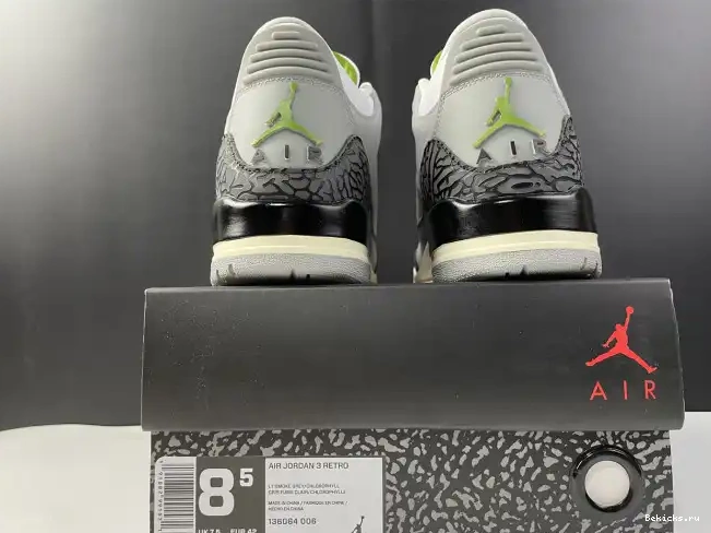 Reps BK Chlorophyll 136064-006 Retro Air Jordan 3 0224