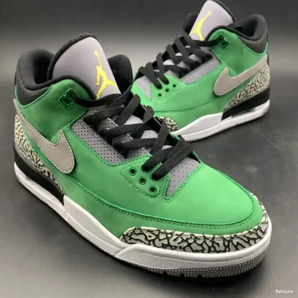 Rep BK Ducks Oregon 867493 PE Retro 3 Jordan Tinker Air AJ3 shoes 0223