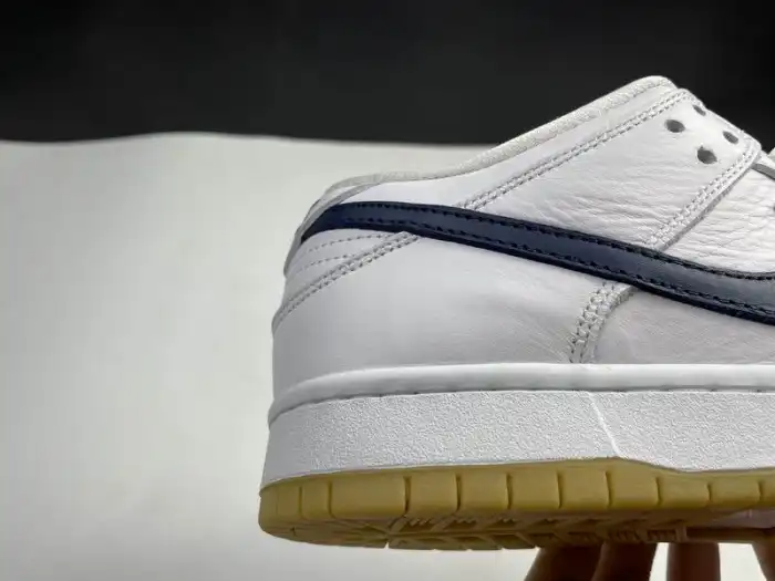 Rep BK Nike SB Dunk Low Orange Label White Navy CZ2249-100 0204