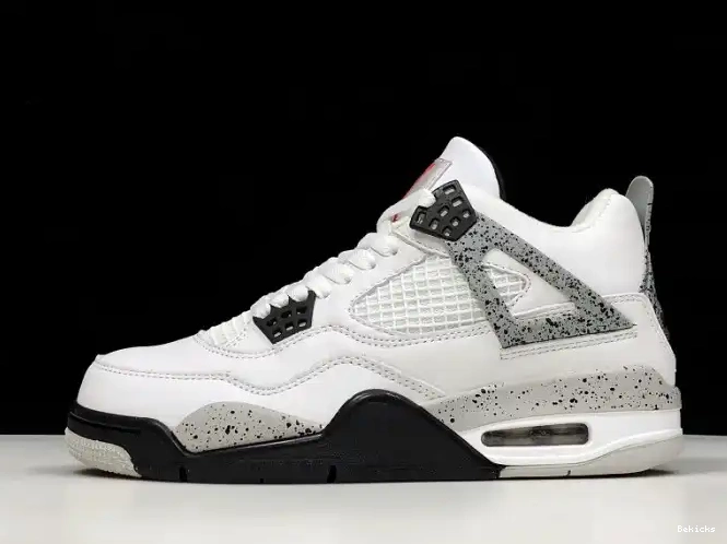 Cheap BK Jordan 4 White Cement Air (nike) 840606-192 OG 0223