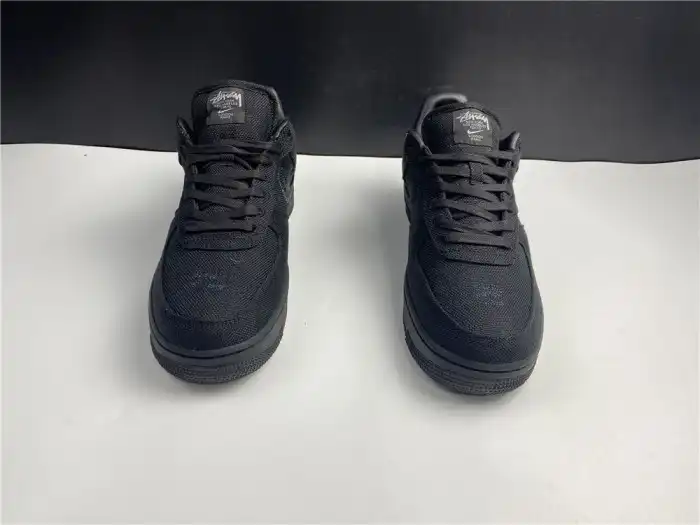 Rep BK NIKE AIR FORCE 1 LOW STUSSY BLACK CZ9084-001 0204