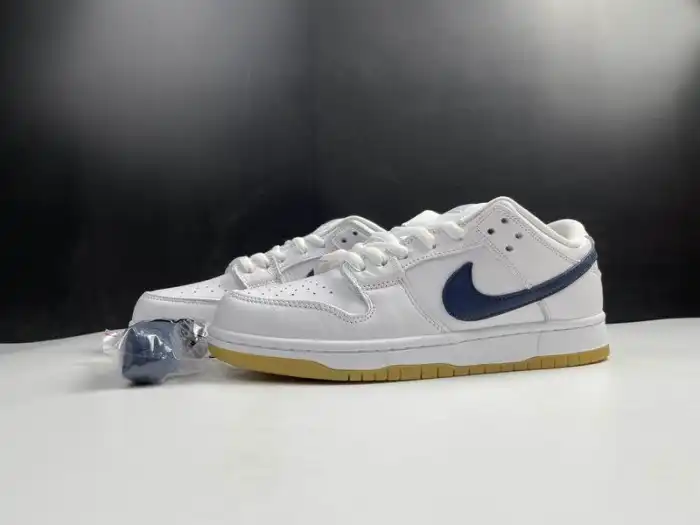 Rep BK Nike SB Dunk Low Orange Label White Navy CZ2249-100 0204