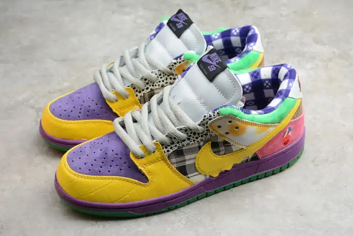 Reps BK Nike SB Dunk Low Pro IW Purple Yellow-Violet-Pink 318403-137 0203