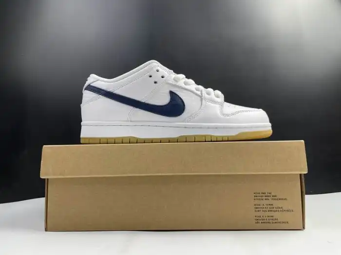 Rep BK Nike SB Dunk Low Orange Label White Navy CZ2249-100 0204