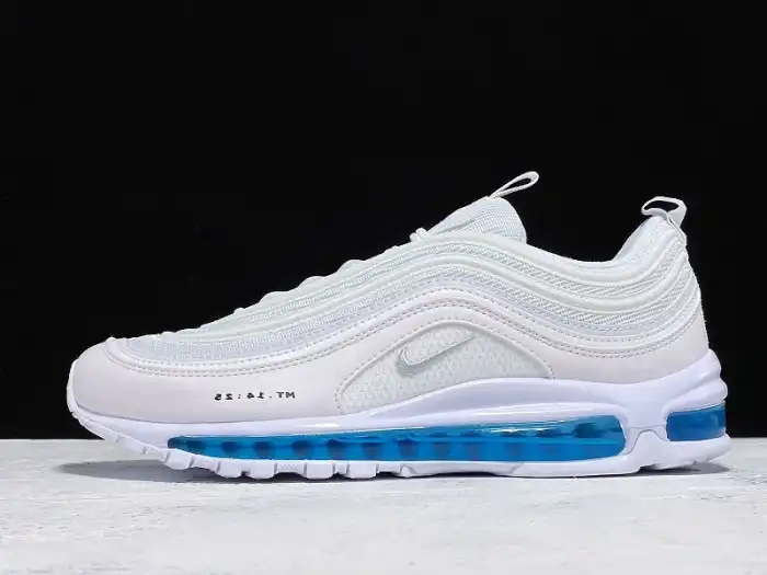 Rep BK MSCHF X INRI X NIKE AIR MAX 97 'JESUS SHOES' CUSTOM WHITE BLUE 921826-101JSUS 0204