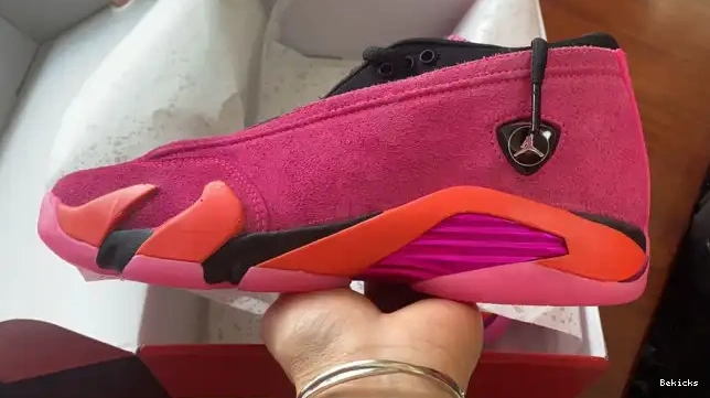 Rep BK (W) Low Jordan Retro 14 Shocking DH4121-600 Pink 0225