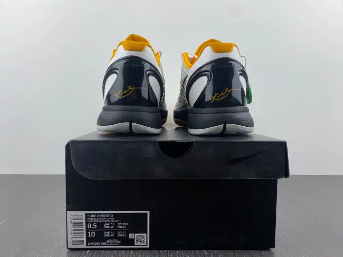 Reps BK Kobe 6 Protro Playoff Pack White Del Sol CW2190-100 0203