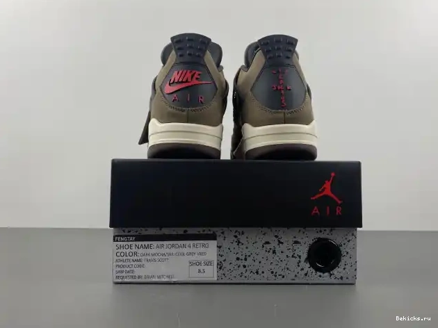 Rep BK Retro 4 AJ4-882335 Scott TS x Air Brown Travis Jordan 0214