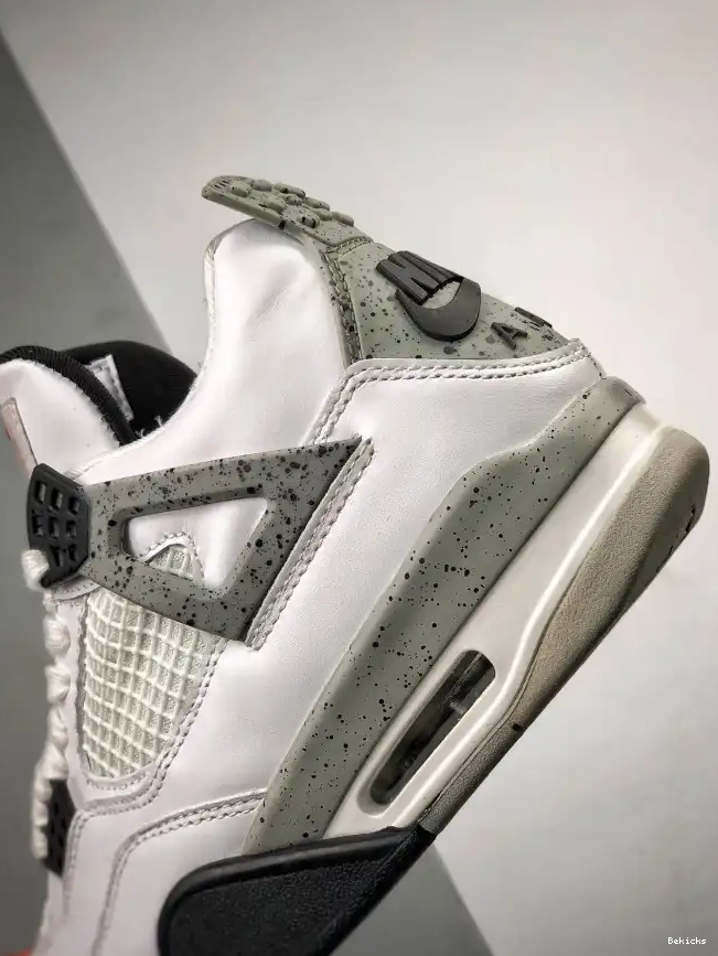 Cheap BK Jordan 4 White Cement Air (nike) 840606-192 OG 0223