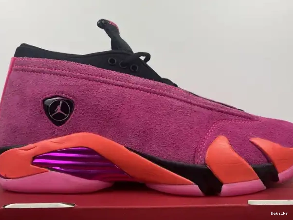 Rep BK (W) Low Jordan Retro 14 Shocking DH4121-600 Pink 0225