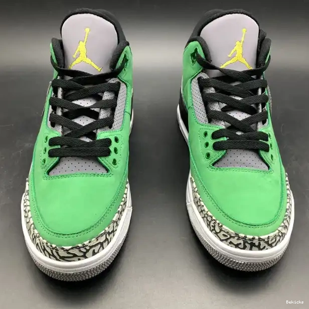 Rep BK Ducks Oregon 867493 PE Retro 3 Jordan Tinker Air AJ3 shoes 0223