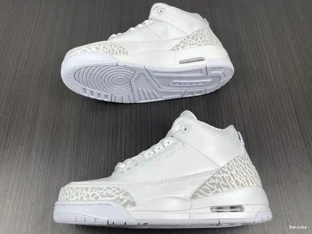 Reps BK 3 Retro Jordan PS 'Triple Air White' 429487-111 0210