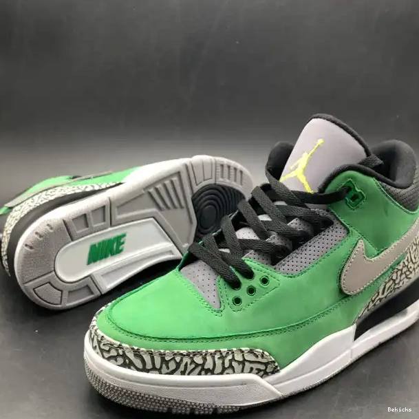 Rep BK Ducks Oregon 867493 PE Retro 3 Jordan Tinker Air AJ3 shoes 0223