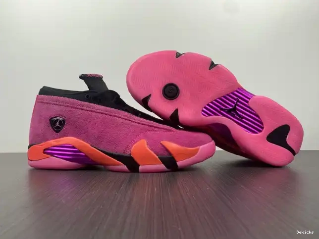 Rep BK (W) Low Jordan Retro 14 Shocking DH4121-600 Pink 0225