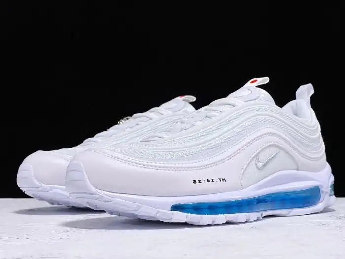 Rep BK MSCHF X INRI X NIKE AIR MAX 97 'JESUS SHOES' CUSTOM WHITE BLUE 921826-101JSUS 0204